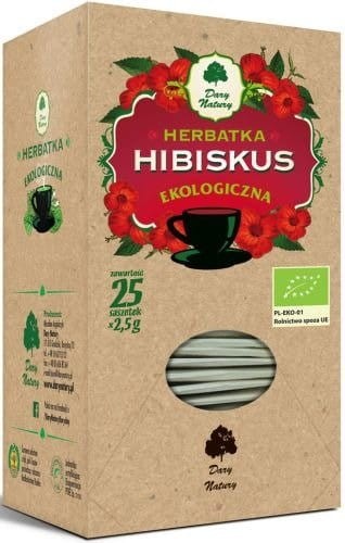 Herbata z kwiatów hibiskusas EKO fix