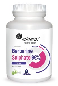 Berberyna Sulphate 99% 400mg, 60 kapsułek