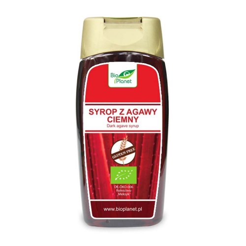 Bezglutenowy syrop z agawy BIO, Bio Planet 250ml