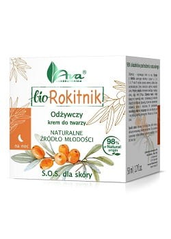 Bio Rokitnik odżywczy krem do twarzy na noc, Ava 50ml