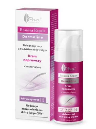 Krem naprawczy z hesperydyną na noc Rosacea Repair, Ava 50ml