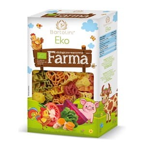 Ekologiczny makaron z semoliny z suszonymi warzywami Farma, 250g