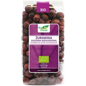 Żurawina suszona niesłodzona BIO, Bio Planet 50g