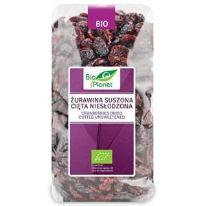 Żurawina suszona cięta niesłodzona BIO, 400g