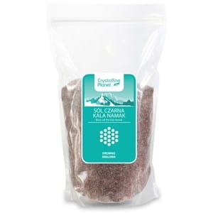 Sól czarna Kala Namak drobno mielona, Crystalline Planet 1kg