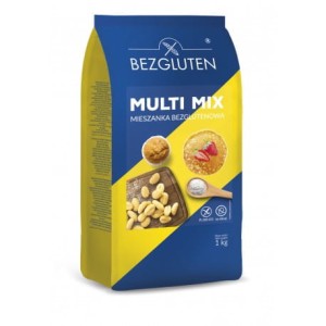 Multi mix - bezglutenowa mąka na pierogi, naleśniki, kopytka, babeczki i ciasta Bezgluten 1kg
