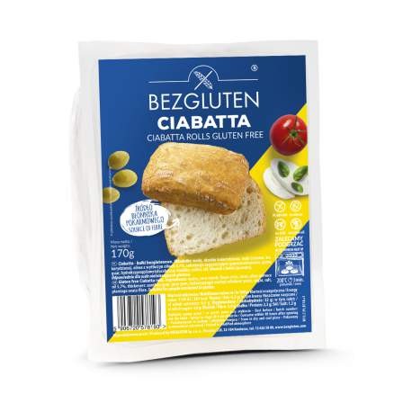 Bułki Bezglutenowe Ciabatta Bezgluten 170g