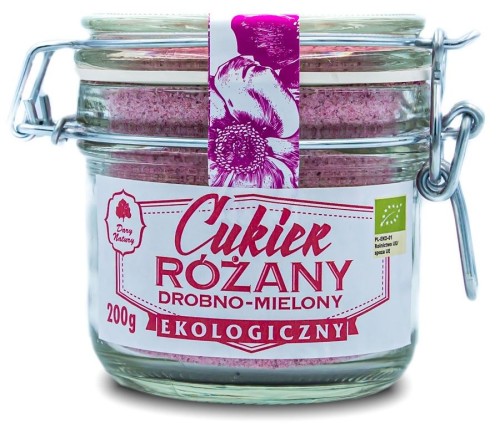 Cukier różany drobno mielony Bio 200g Dary Natury