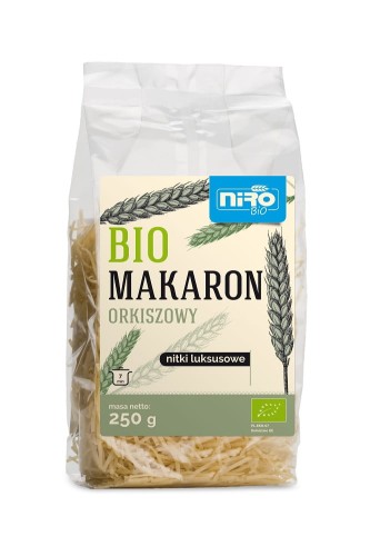 Makaron Orkiszowy Nitki Luksusowe BIO 250g