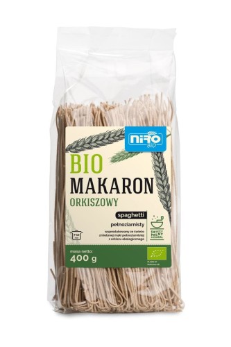 Makaron Orkiszowy Pełnoziarnisty Spaghetti BIO 250g