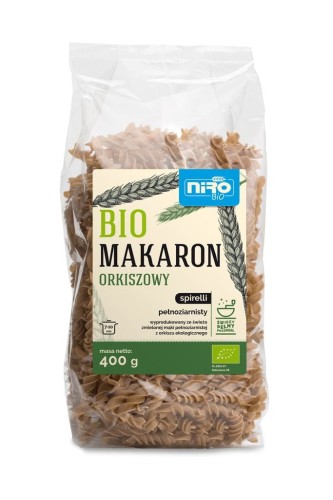 Makaron Orkiszowy Pełnoziarnisty Spirelli spiralki BIO 250g