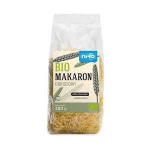 Makaron Orkiszowy z Kurkumą Nitki Złociste BIO 250g