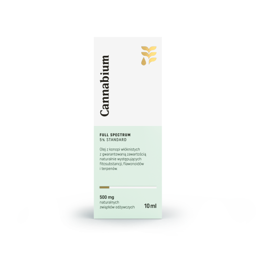 Olej z konopi włóknistych 5% Cannabium Full Spectrum 10ml