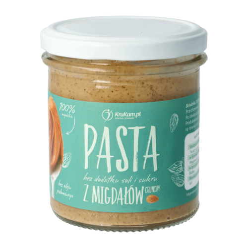 Pasta (masło) z migdałów Crunchy bez soli i cukru 300g
