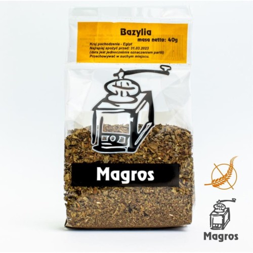 Bezglutenowa bazylia 40g