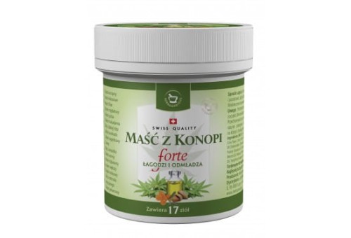 Maść z konopi Herbamedicus forte natłuszczająca, na podrażnienia, swędzenie i suchość skóry, 125ml