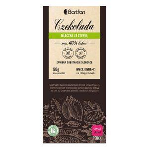Czekolada mleczna ze stewią 50g