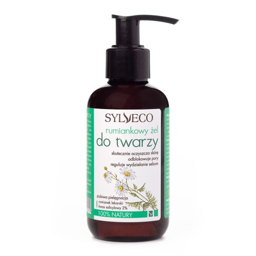 Rumiankowy żel do mycia twarzy Sylveco na trądzik z kwasem salicylowym 150ml