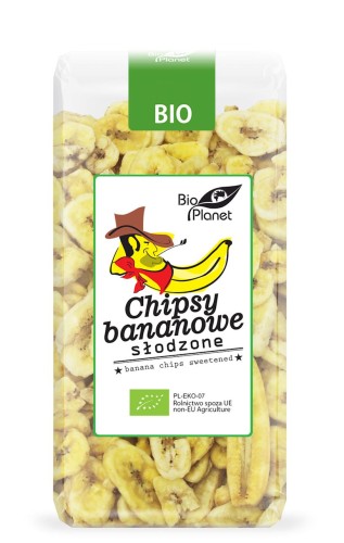 Chipsy bananowe słodzone Bio 150g