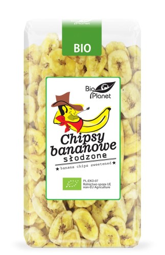 Chipsy bananowe słodzone Bio 350g