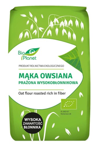 Mąka owsiana prażona wysokobłonnikowa bio 300g