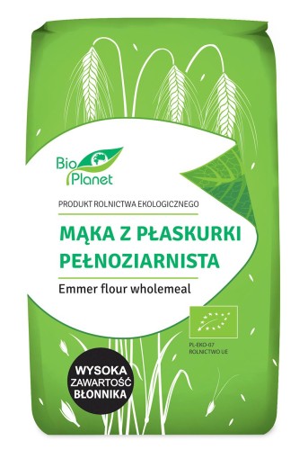 Mąka z płaskurki pełnoziarnista bio 500g