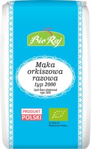 Mąka orkiszowa razowa typ 2000 bio 1kg