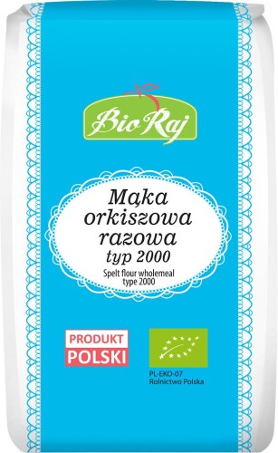 Mąka orkiszowa razowa typ 2000 bio 1kg