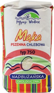 Mąka pszenna chlebowa Nadbużańska typ 750 bio 1kg