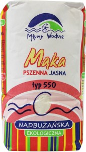 Mąka pszenna jasna nadbużańska typ 550 bio 1kg