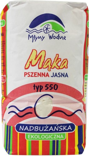 Mąka pszenna jasna nadbużańska typ 550 bio 1kg