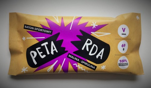 Baton owocowy, daktyle, maliny, spirulina, Petarda 60g