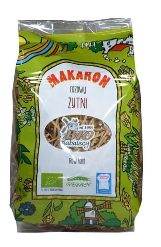 Makaron żytni razowy nitka bio 400g