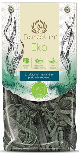 makaron semolinowy z algami morskimi gniazda tagliatelle bio 250g