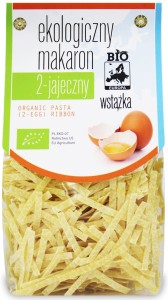 Makaron dwujajeczny wstążka bio 250g