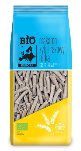 Makaron żytni razowy rurka bio 400g