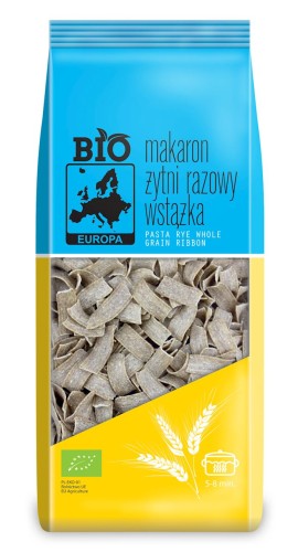 Makaron żytni razowy wstążka bio 400g