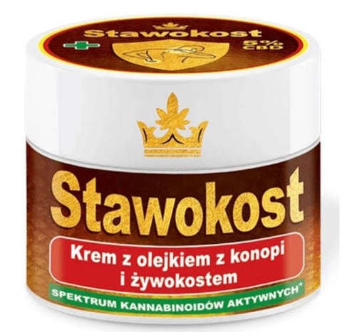 Stawokost krem z olejkiem z konopi 5% i żywokostem 50ml