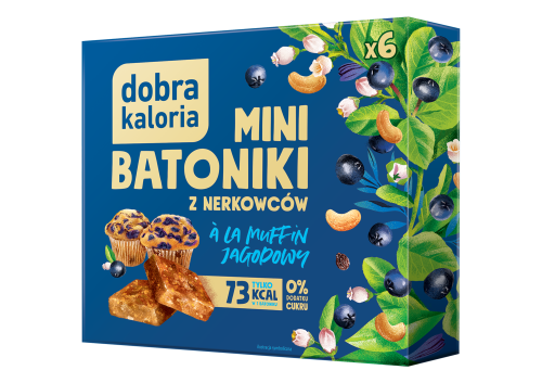 Mini batoniki a' la muffin jagodowy 6x17g
