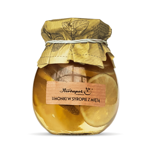 Limonki w syropie z miętą 260g