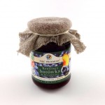 Konfitura borówkowo - brzoskwiniowa z rumem i pomarańczą słodzona ksylitolem 200g