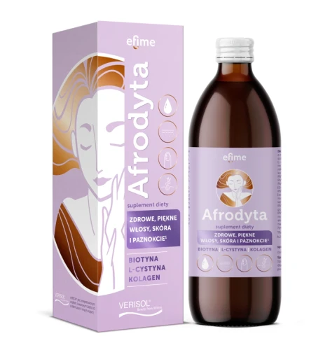 Kolagen w płynie z keratyną, biotyną, pokrzywą i witaminami Afrodyta 500ml