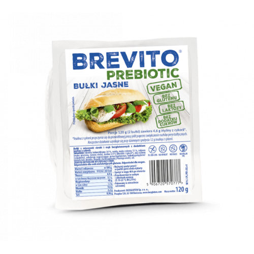 Bułki jasne prebiotic b/g 120