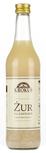 Żur na zakwasie, niepasteryzowany 480ml
