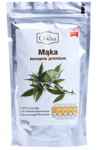 Mąka z Nasion Konopi z Błonnikiem Kwasem GLA i Witaminami 250g