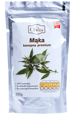 Mąka z Ziaren Konopi z Błonnikiem, Kwasem GLA i Witaminami 250g