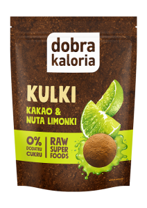 Kulki daktylowe kakao i nuta limonki bez cukru 65g