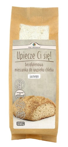 Mieszanka do wypieku chleba jasnego bez cukru i bez glutenu 440g
