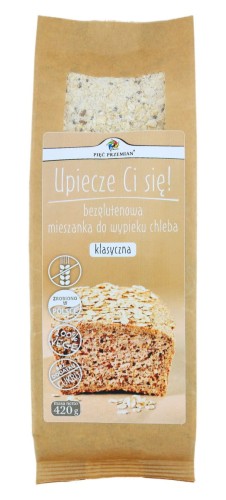 Mieszanka do wypieku chleba klasycznego bez cukru i bez glutenu 420g