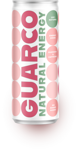 Naturalny Energy Drink Guarco Wiśniowy, bez cukru 250ml